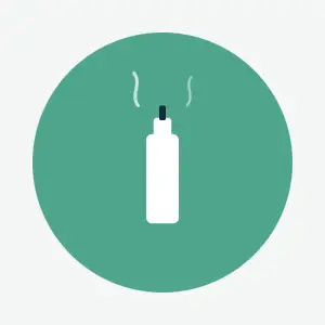 Icône arrêt de la vapoteuse
